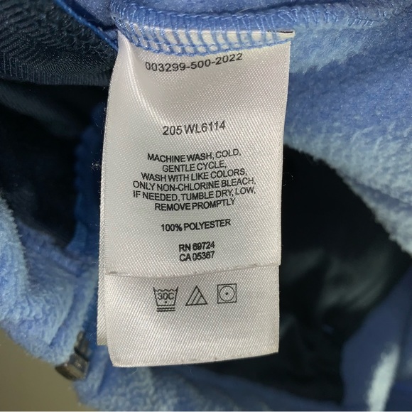 Columbia Light Blue Full Zip Fleece Jacket Size S - Picture 7 of 8